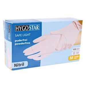 Nitriilkindad Hygostar Safe Light 100tk - roosad / S-XL